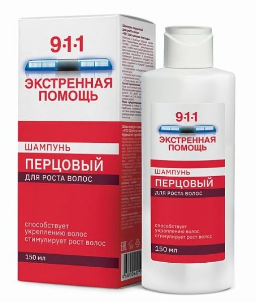 Изображение товара Шампунь перцовый 911 Экстренная помощь для Роста волос Мирролла 150мл Шампунь перцовый 911 Экстренная помощь для Роста волос Мирролла 150мл фотография