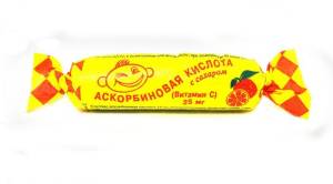 Аскорбиновая кислота аскопром №10табл апельсин