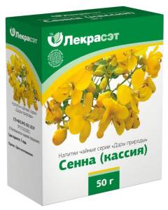 Сенна, (кассия) листья, 50 г (Лекра-сэт)