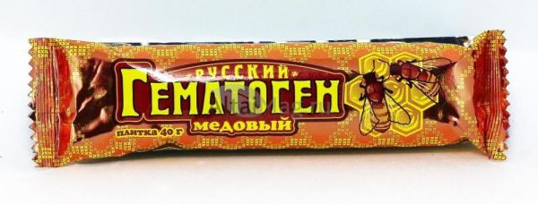 Изображение товара Гематоген русский медовый 40г Гематоген русский медовый 40г фотография