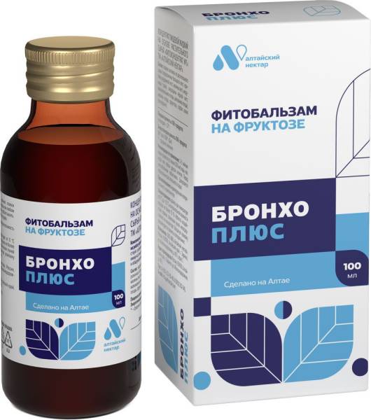 Изображение товара Фитобальзам Бронхо Плюс на фруктозе БАД Алтайский нектар 100мл Фитобальзам Бронхо Плюс на фруктозе БАД Алтайский нектар 100мл фотография