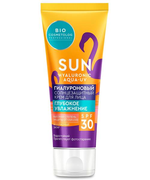 Изображение товара Крем солнцезащитный Гиалуроновый для лица и тела SPF30 Bio Cosmetolog 75мл Крем солнцезащитный Гиалуроновый для лица и тела SPF30 Bio Cosmetolog 75мл фотография