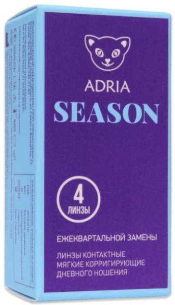 Линзы контактные Adria Season Morning q38 8.6, -2,25 4шт фотография